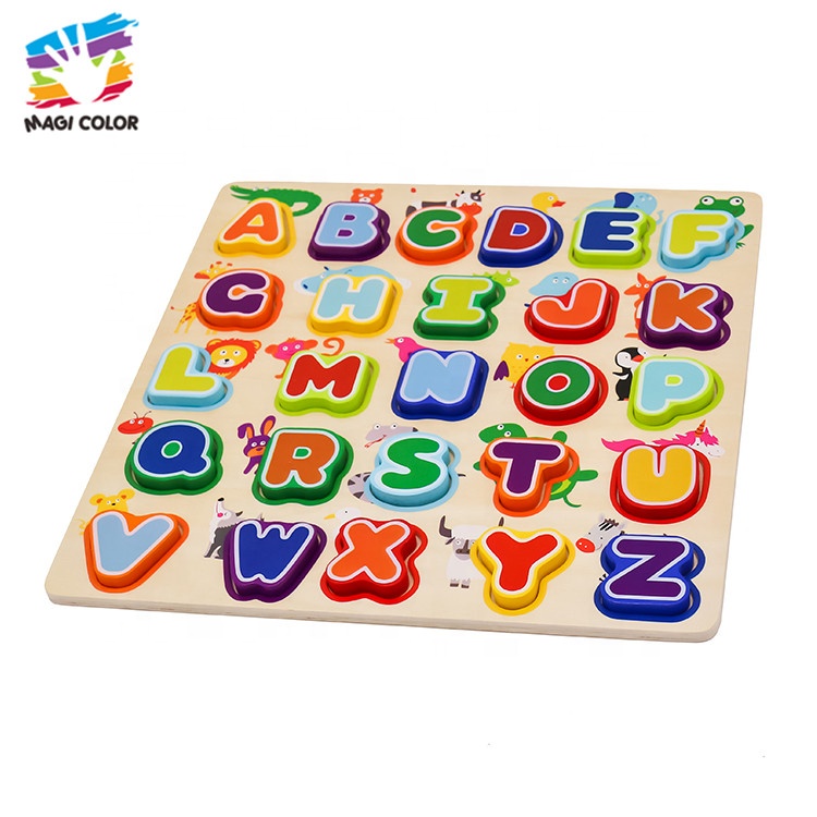 Готово к отправке Развивающие детские деревянные игрушки животных алфавит головоломки для раннего обучения