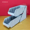 Gray two-compartment combination shelf
