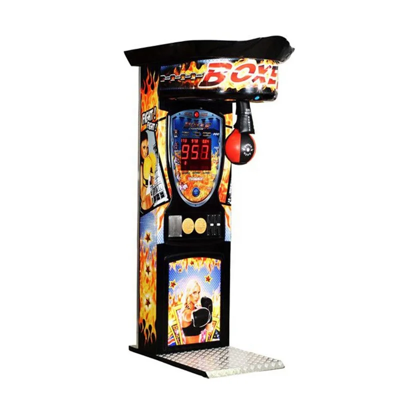 Indoor Amusement Coin Operated Games Punching Ultimate Maquina De Boxer Electronic Tickets Redemption Arcade Boxing Machine