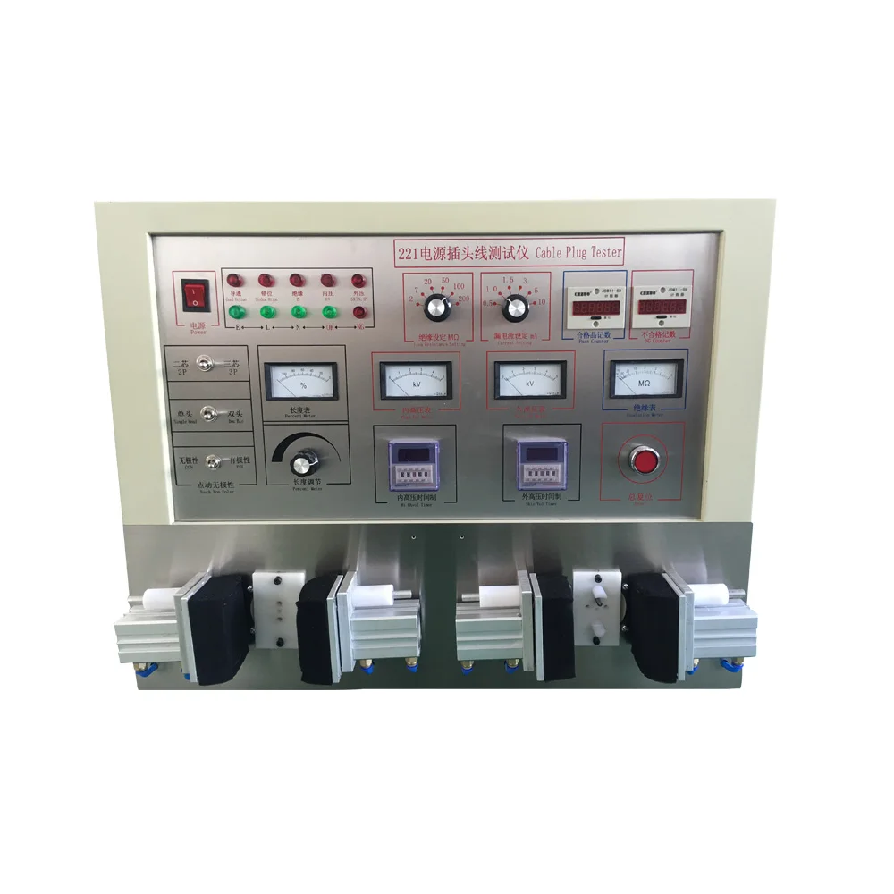 Support 5000V HI Pot Power Cable Testing Power Plug Dual Heads Testing Machine with Low Price
