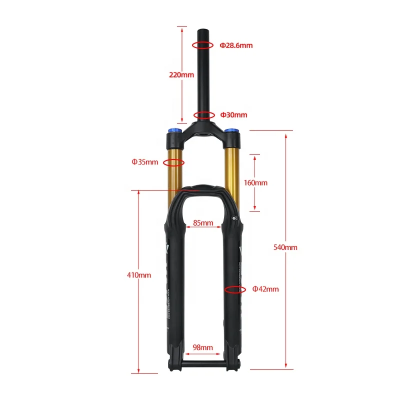 WAKE Alloy Suspension 160mm MTB Front Forks for 29 Inch