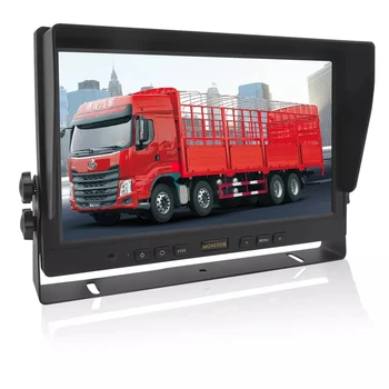 3 Channel 10 Inch Monitor Tft Lcd Digital Reversing Screen Car Dashboard Rear View Display 24v Ahd Monitor for Heavy Truck