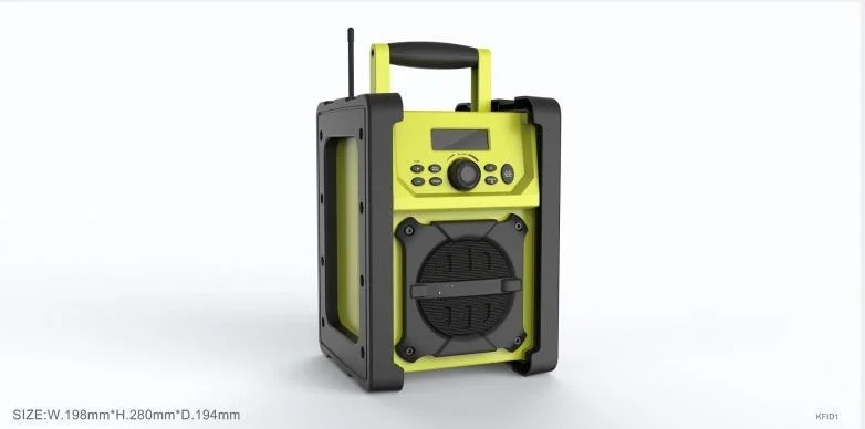Radio FM Portable DAB Étanche Avec Bluetooth, Manivelle, 4000mAh, Lampe Torche SOS - Idéale Camping & Urgence