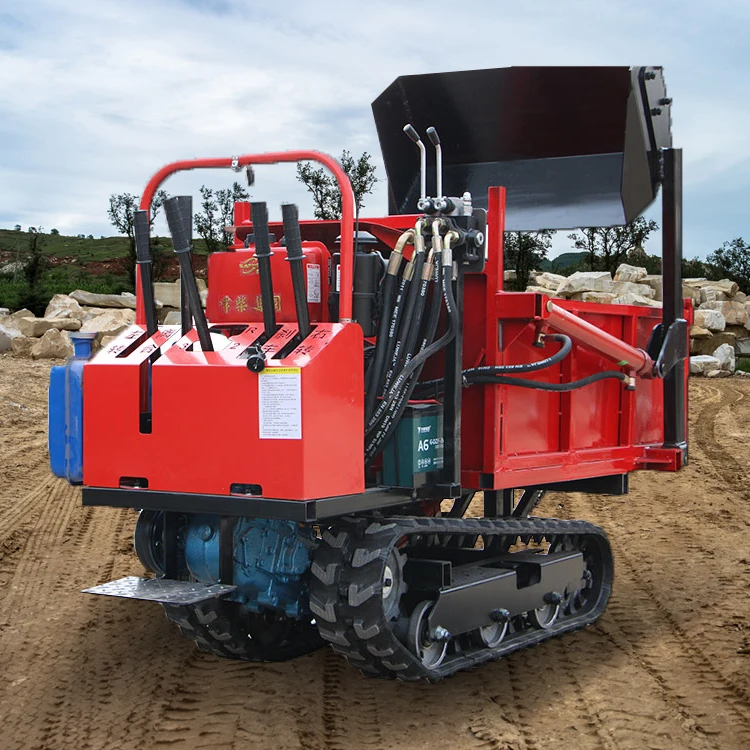 Бесплатная доставка Садовый небольшой гусеничный самосвал 500 кг 800 1 2 тонны 5 мини-самосвал