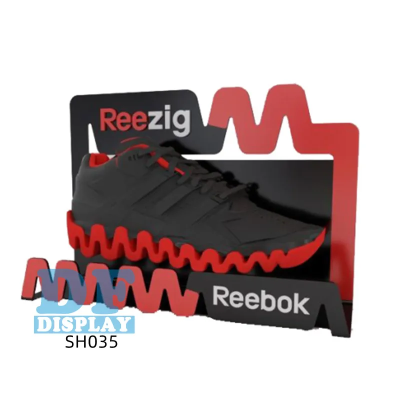 Sh035 Innovative Acrylic Shoe Display Shoe Rack Shoe Display Countertop