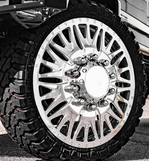 8 10 Lug For Gmc GTR Polish Truck 8x6.5 8x165.1 8x170 8x180 8x200 8x210 10x225 22 24 26 Inch Wheel
