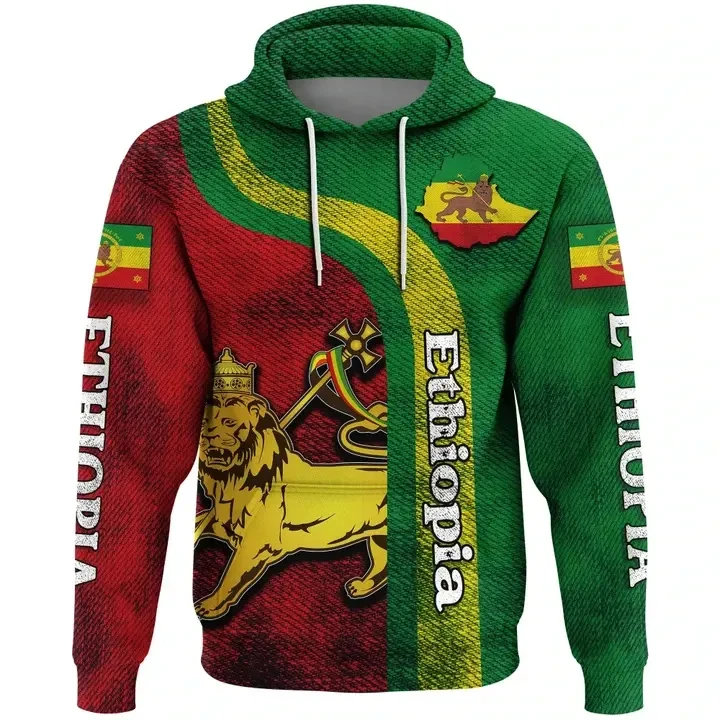 Shop Personalized Ethiopia Clothes Man Hoodies Eco-Friendly