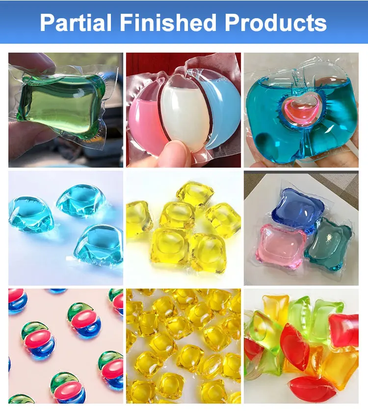 Small Rotary Pva Pod Water Seal Liquid Laundry Detergent Automatic Fill