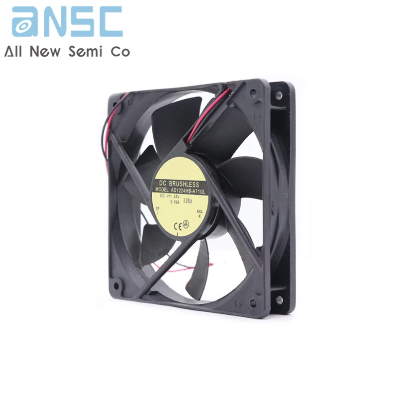 Original Axial flow fan  AD1224HB-A71GL 120*120*25MM 24aV 0.19A Large air volume and high speed cabinet cooling fan