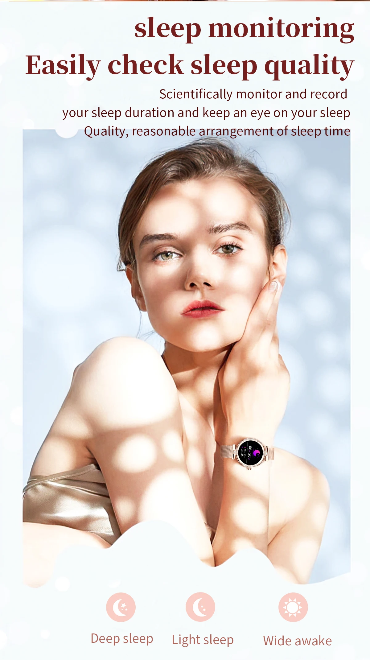 NX17 PRO Ladies Smart Watch Round1.19inch Amoled Screen IP68 Waterproof Health Monitoring BT Call Fashion Smart Watch for Ladies