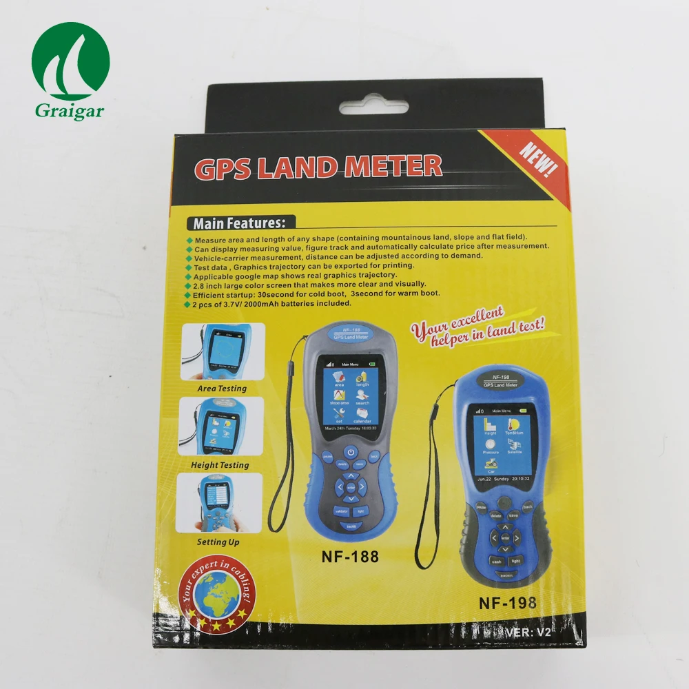 Handheld GPS Test Devices GPS Land Meter Geological Survey Instrument for Land Survey NF-198