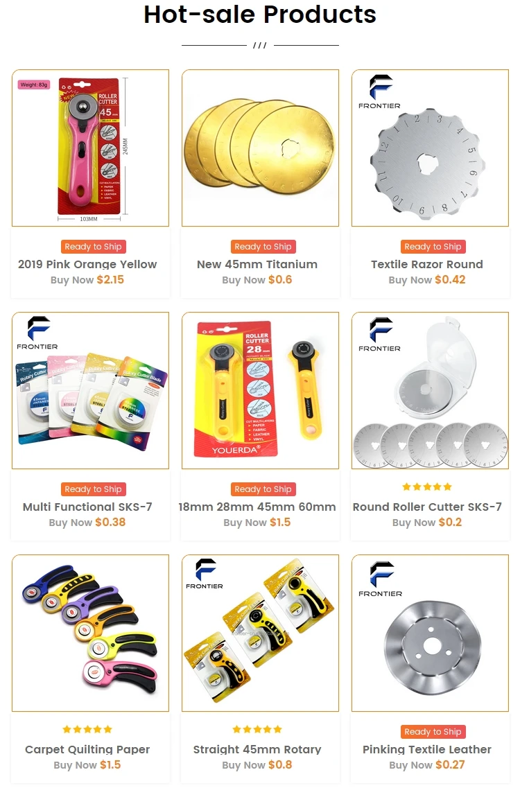 Wholesale Hot selling Titanium Coating 45mm SKS-7 Rotary Cutter