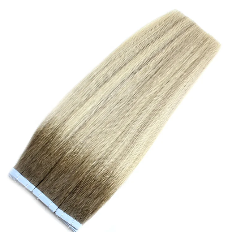 Remy Ombre Human Hair Double Drawn Cuticle Aligned Tape In Human Hair