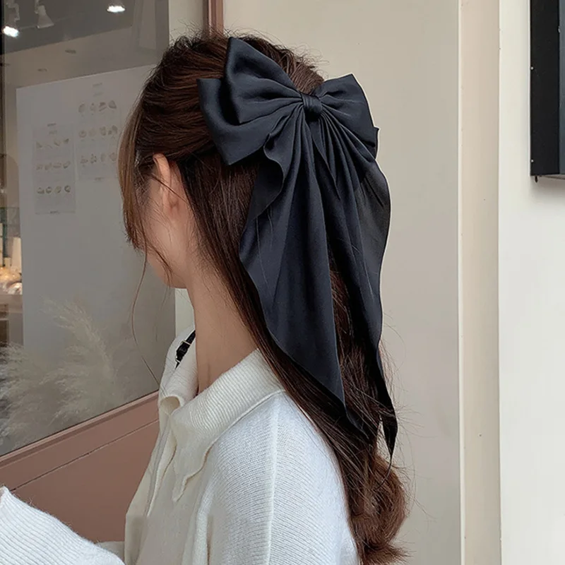 Wholesale New Arrival Korean Girls Bow Knot Hair Clip Ribbon Hairpins ...