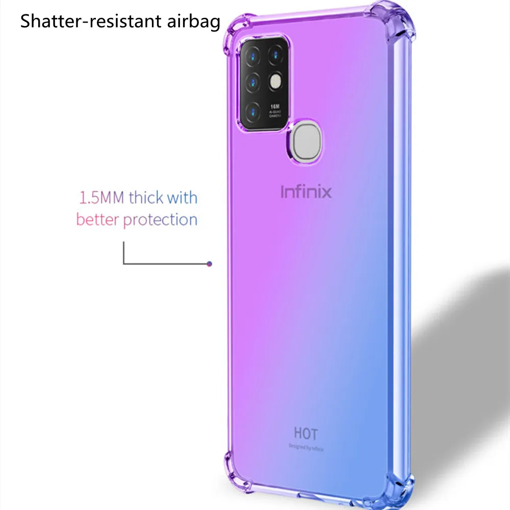 infinix hot 10 play transparent back cover