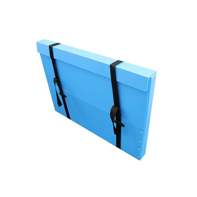 PP Hollow Board Corflute Plastic Corrugated Sheet Foldable Case PP File Coroplast Box With Handle
