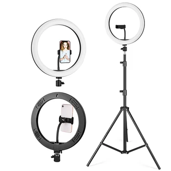 10 Inch LED Ring Light Dimmable Ringlight 3200K-5600K Photography Makeup Ring Light Lamp product image