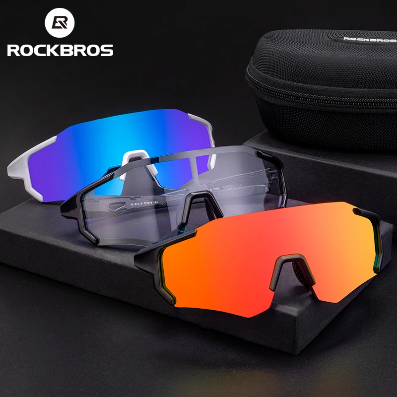ROCKBROS Cycling Sunglasses - Photochromic Sports Glasses With UV400 Protection