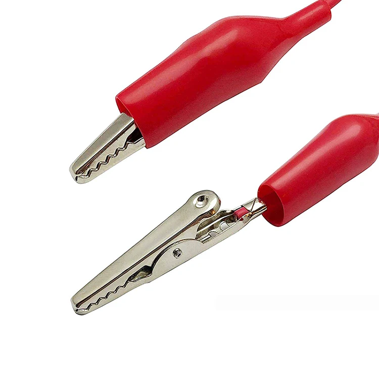 Goochain 5 цветов 10 шт. Двусторонняя крокодил кабель защищенный зажим «крокодил» Измерительный