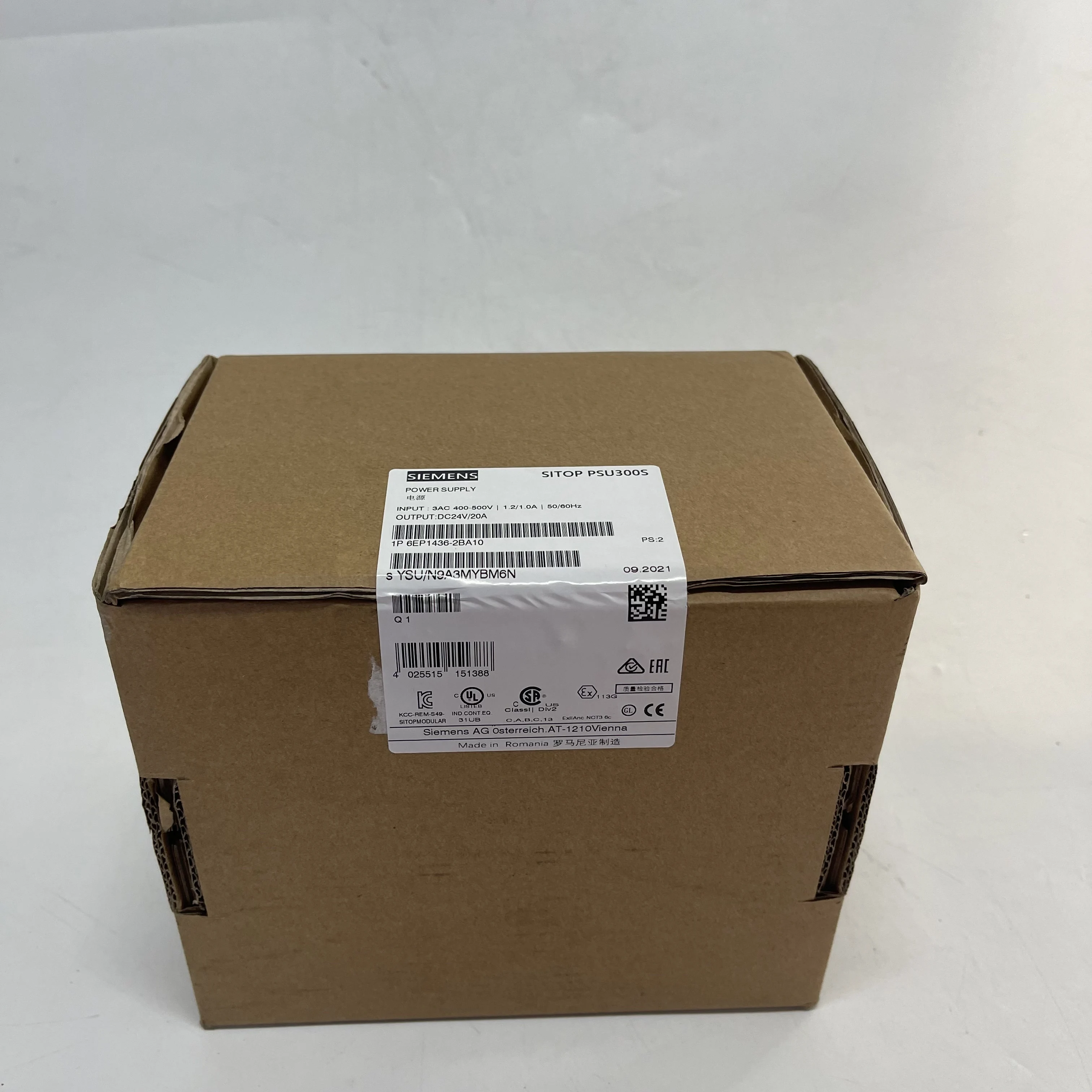 Siemens Power Supply SITOP PSU300S 6EP1436-2BA10 Siemens Power Supply SITOP PSU300S 6EP1436-2BA10