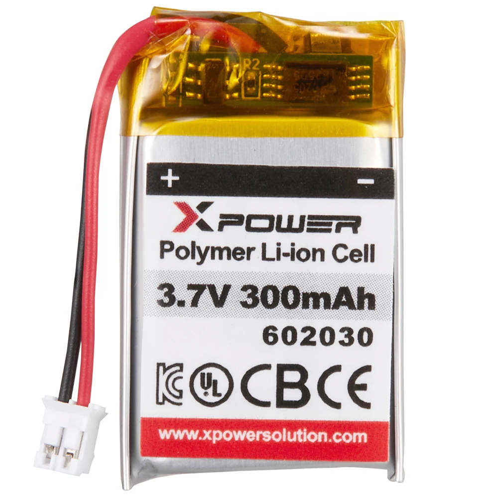 602030 3.7V 300mah UL KC CB CE Certified Li-Ion Battery for Bluetooth Speaker