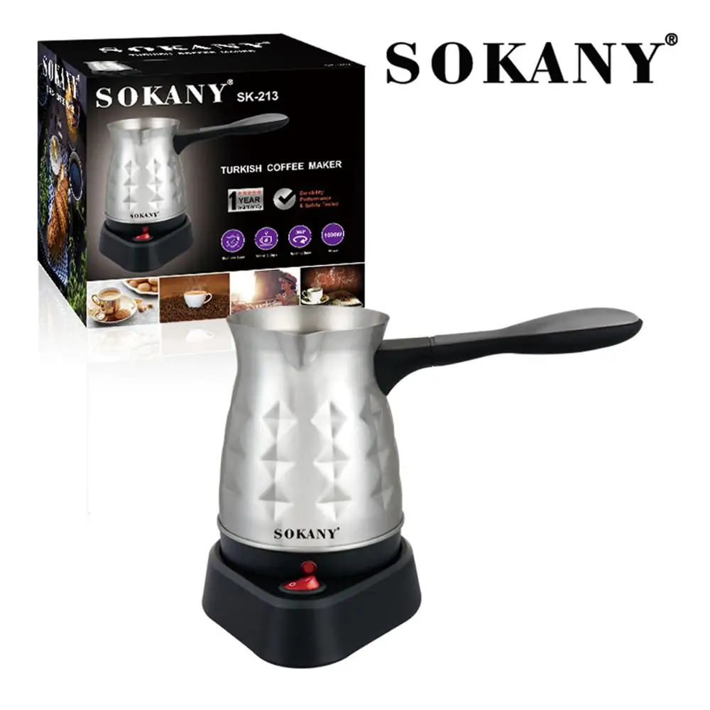 Cafetera Eléctrica para Espresso Turco Griego 500ML 600W Sokany