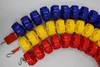 yellow or blue or red