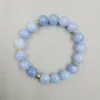 Aquamarine Chalcedony Bracelet