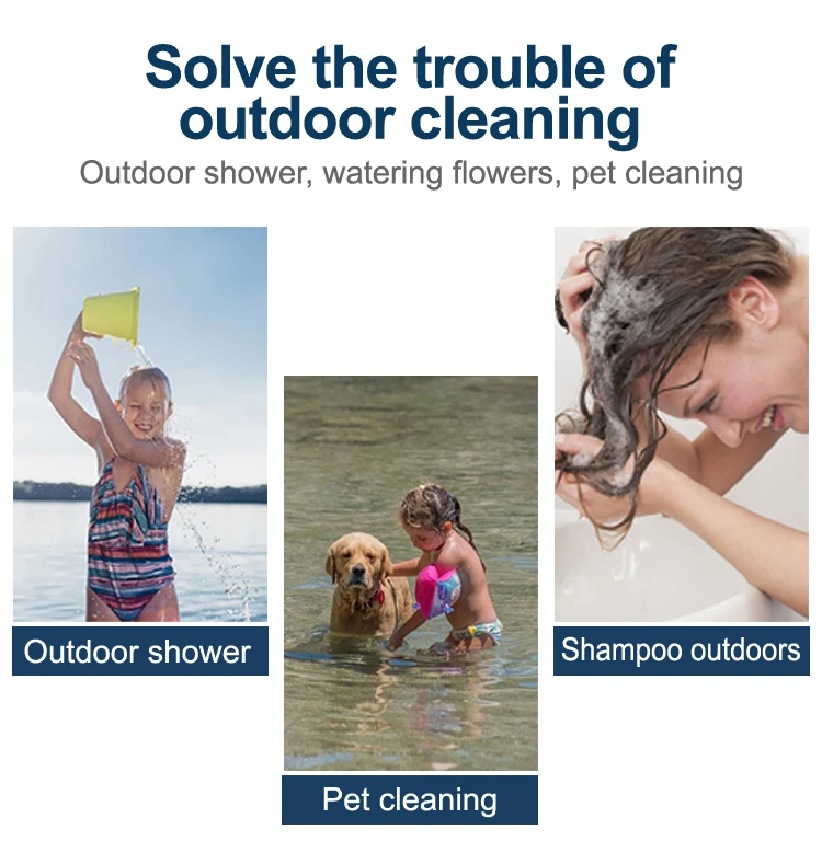 Fashionable Smart Battery Powered Portable Camping Shower with Versatile Shower for Indoor & Outdoor Use,  Camping, Hiking factory