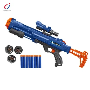 Chengji Children Outdoor Shooting Game air Power Eva Foam Bullets Guns Set Manual Soft Bullet Gun Toy for Kids