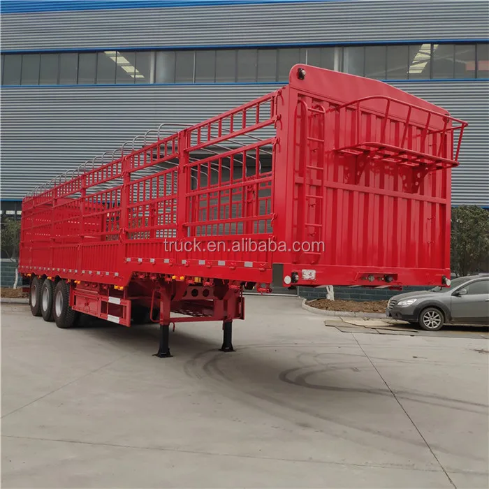 40ft 45ft Flatbed Container Dry Cargo Van Trailer Box Semi Trailer