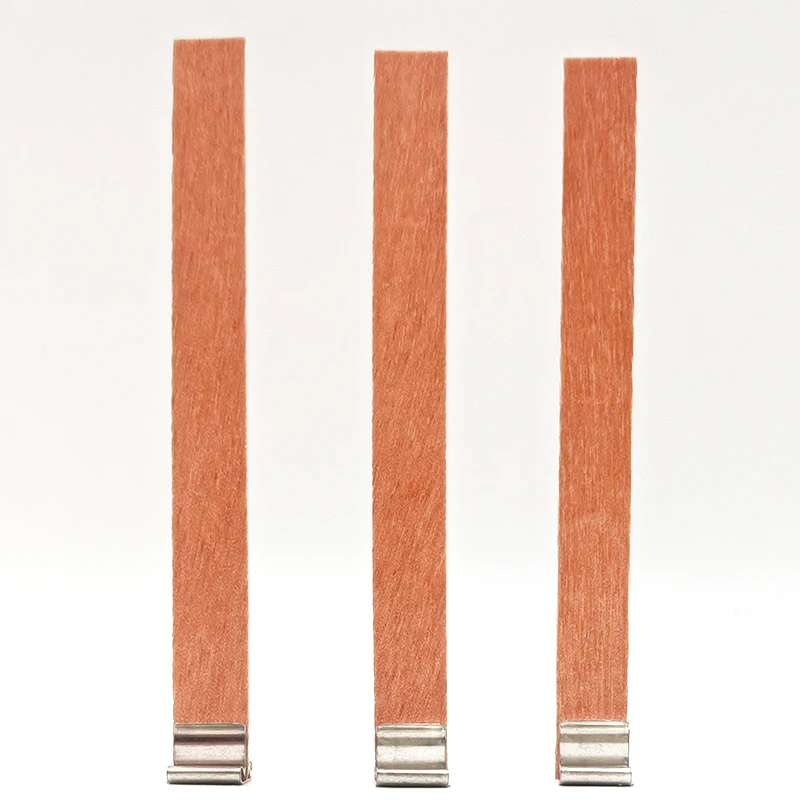 Good Quality Wood Crackling Booster Candle Wick Customized Soy Wax Candles Wooden Wick Smokeless ...