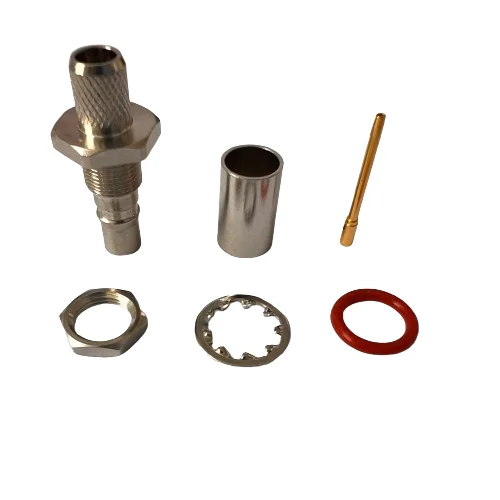 Factory Price QMA-C-KY4 RF Connector QMA Female Connector Crimp RG59 Cable With Thread
