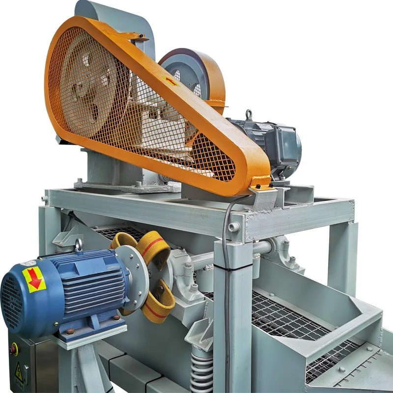 Hualong Machinery HLSP-1218z Automatic Screening Small Marble Granite  Jaw Crusher Machine Stone Crushing with Vibrating Screen