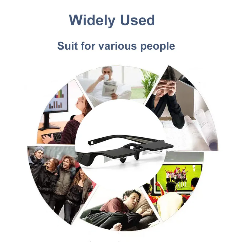 Clear Bed Prism Spectacles for Lying Down Reading Watching TV