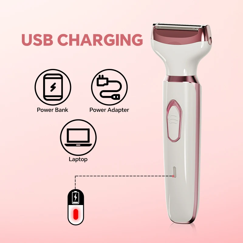 USB Charging Women's Home Foil Electric Shaver Painless Lady Shaver with New Model for Household and Car Use factory