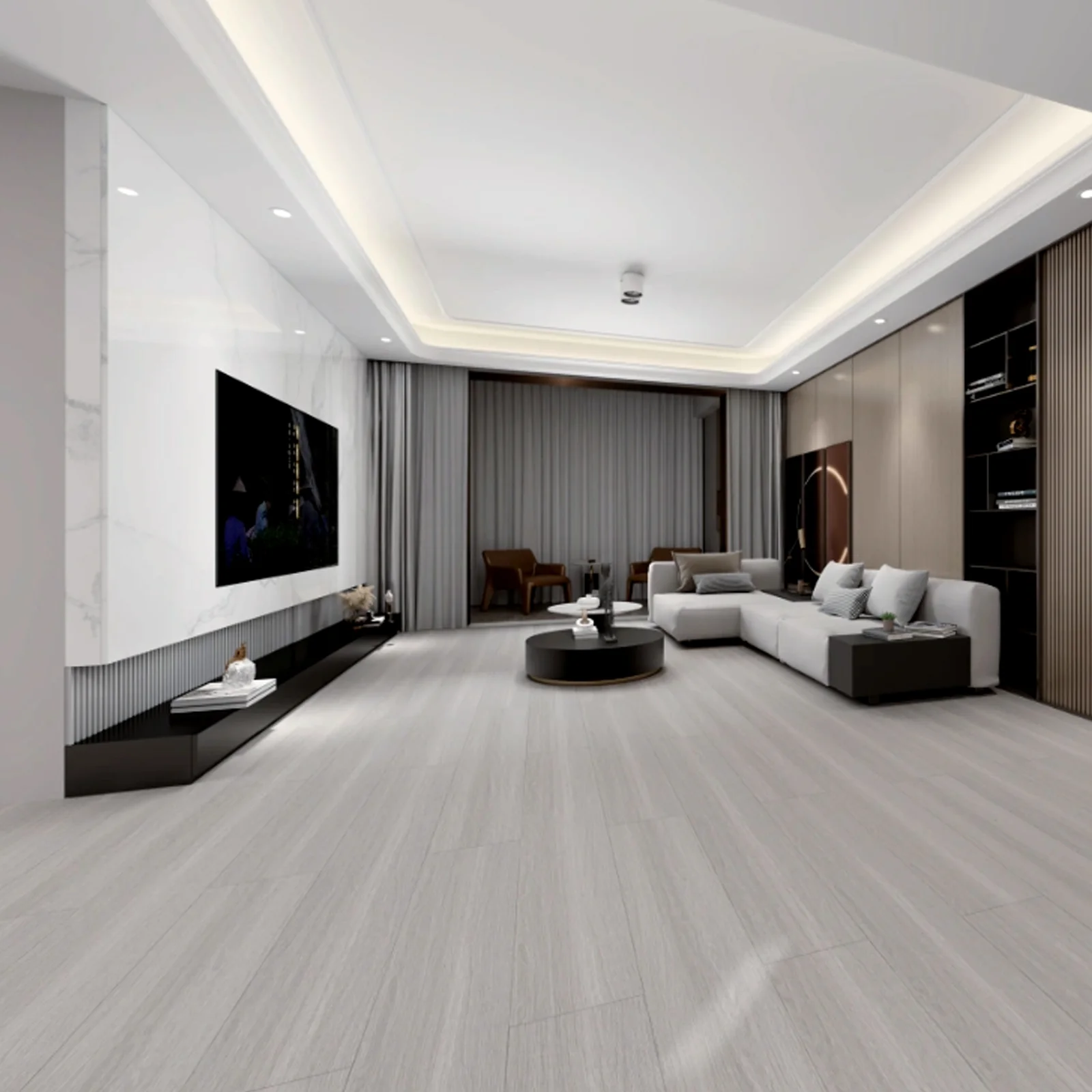 Durable 11mm Engineering Wooden Floor Modern Home Indoor Living Room Laminated Flooring