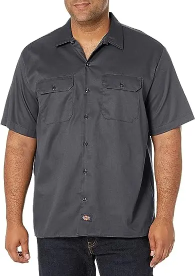 Men's Short Sleeve Flex Twill Work Shirt - Buy Men's Shirt With Plaid ...