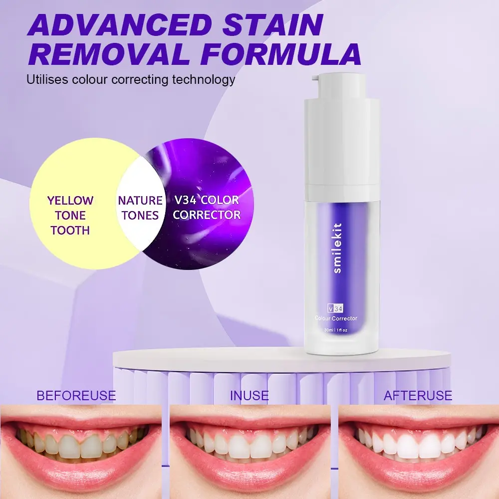 Teeth Whitening Serum Smilekit Colour Corrector Removal Stain Essence