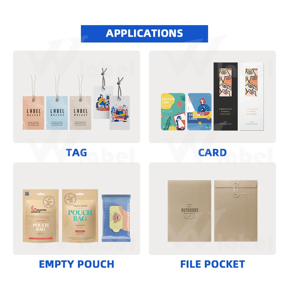 Automatic Feeder Label Applicator Sticker Flat Bag Mylar Pouch Desktop Doypack Pouch Card Top Labeling Machine