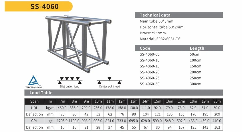 Heavy Duty Aluminum Truss Spigot Lighting Truss for  Outdoor Event Concert DJ Club Matte Black factory