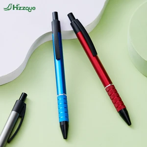 Hot Sale Hzzque ZQ7291 Customized Logo UV Printing Metal Gel Pen 0.5mm Black Ink Business Promotional Office Hotel Advertising