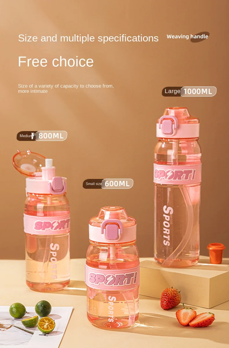 Wholesale 600ML Custom Sports Outdoor Plastic Drinkware Different Styles for Camping