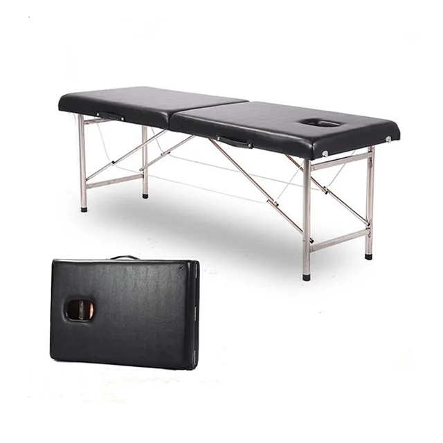 Bestseller Portable Foldspa Salon Bed High Quality Cheap PU Massage Table Modern Style Metal Foldable Bedroom/Living Room Bed