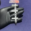 Baguette cross bracelet