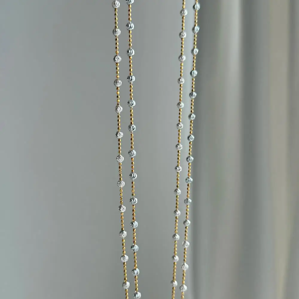 KAKODIY high quality new product design 18K gold plated 925 sterling silver beaded chain women's necklace detail 4
