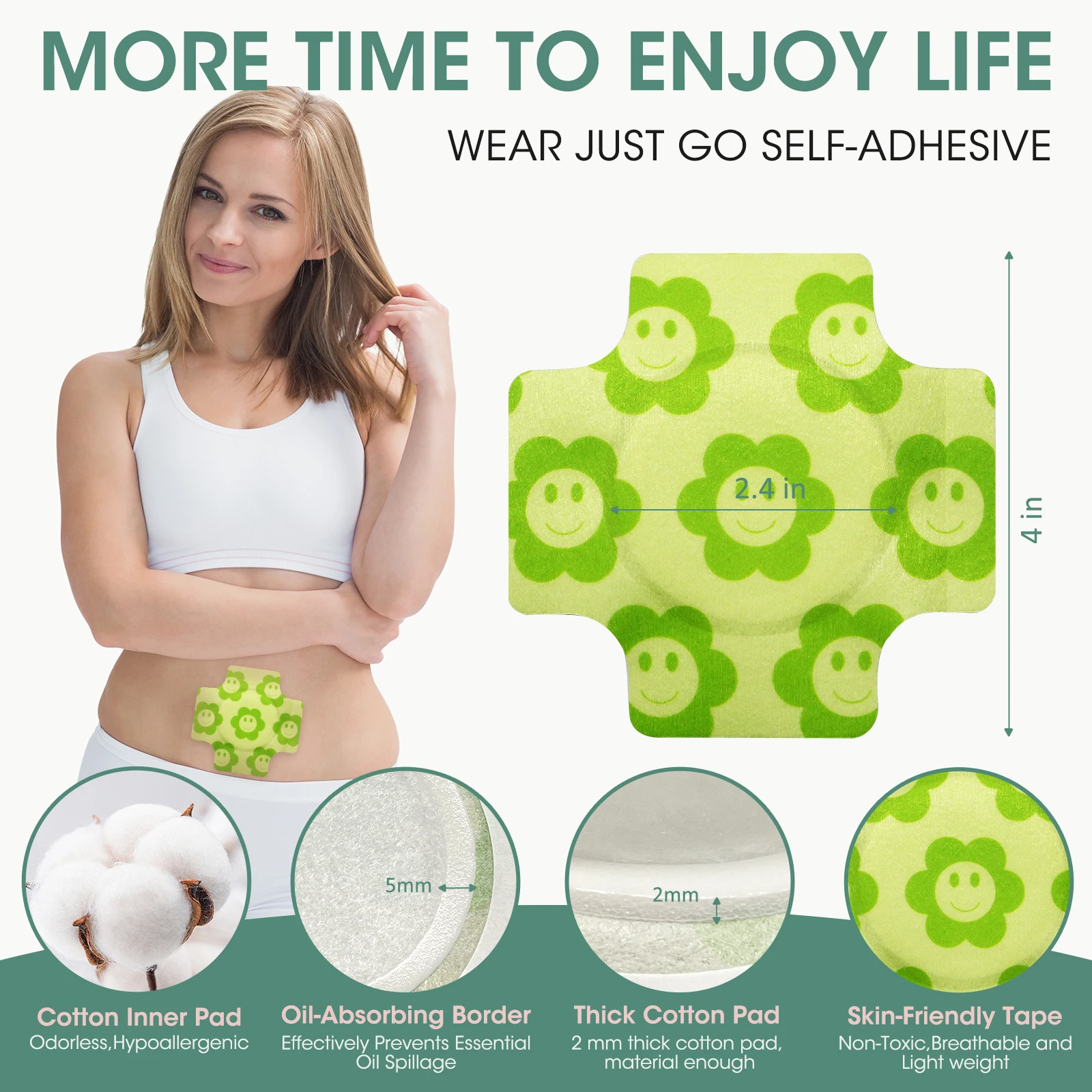MQ Regulating Stomach and Liver Detoxification Castor Oil Belly Button Patch