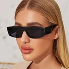 2021 Brand Designer Fashion Sun Glasses Women Oversized Women Custom Logo Trendy Square Frame Sunglasses for Girl