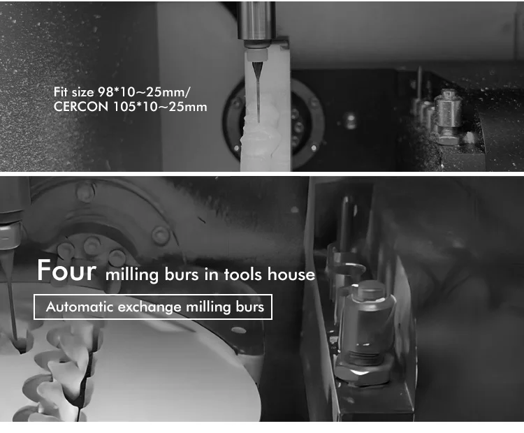 Zahndent 0.002mm Positioning Accuracy Dental Lab Cadcam Dental