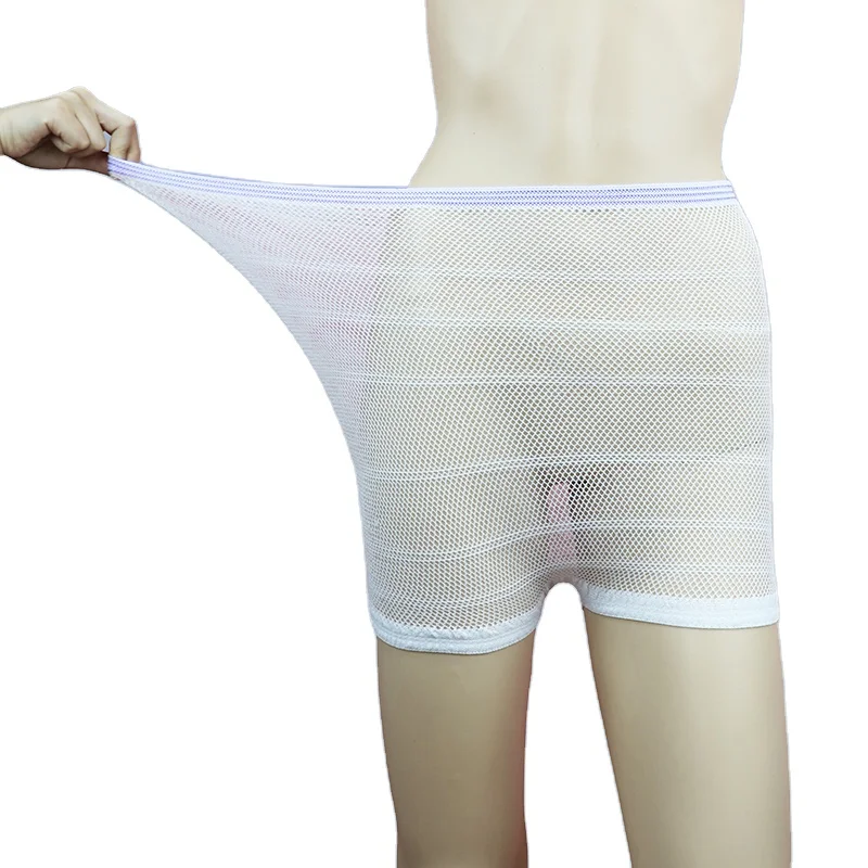 Mama Disposable Postpartum Underwear (Without Pad) with Storage Pouch. Washable Mesh Panties for Women (5 Count)